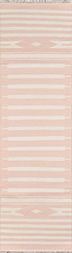 Erin Gates by Momeni Thompson Billings Pink Hand Woven Wool Runner 2'3" X 8'