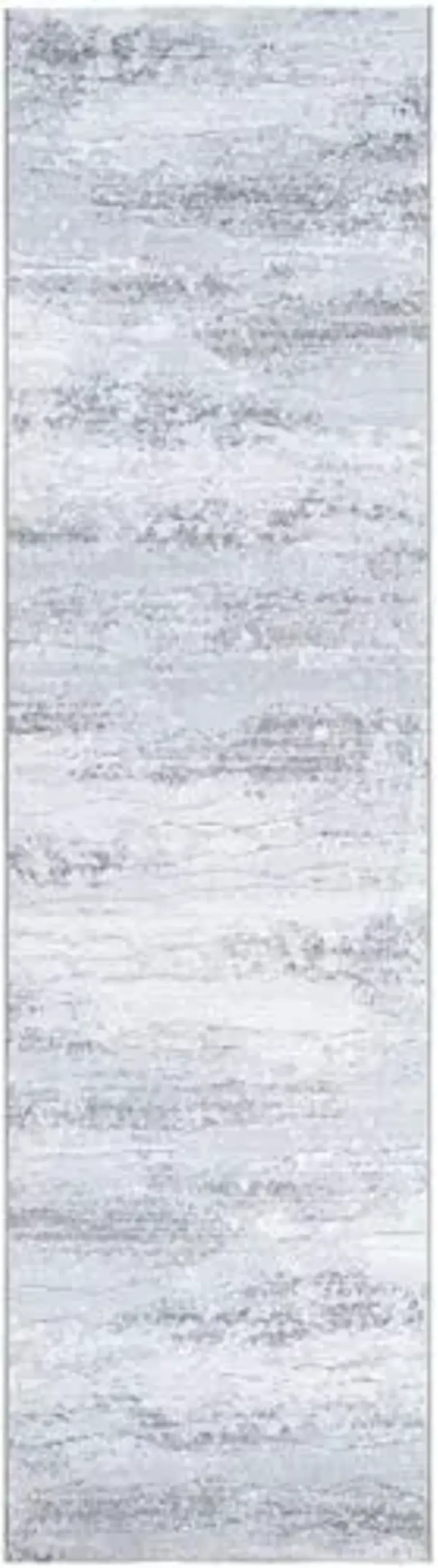 Couristan Serenity Virga Indoor Runner Rug – 2'2" x 7'10" Rectangle in Abstract Light Grey Opal – Durable Soft Pile Rug for Cozy Living Room, Hallway, Bedroom Home Décor