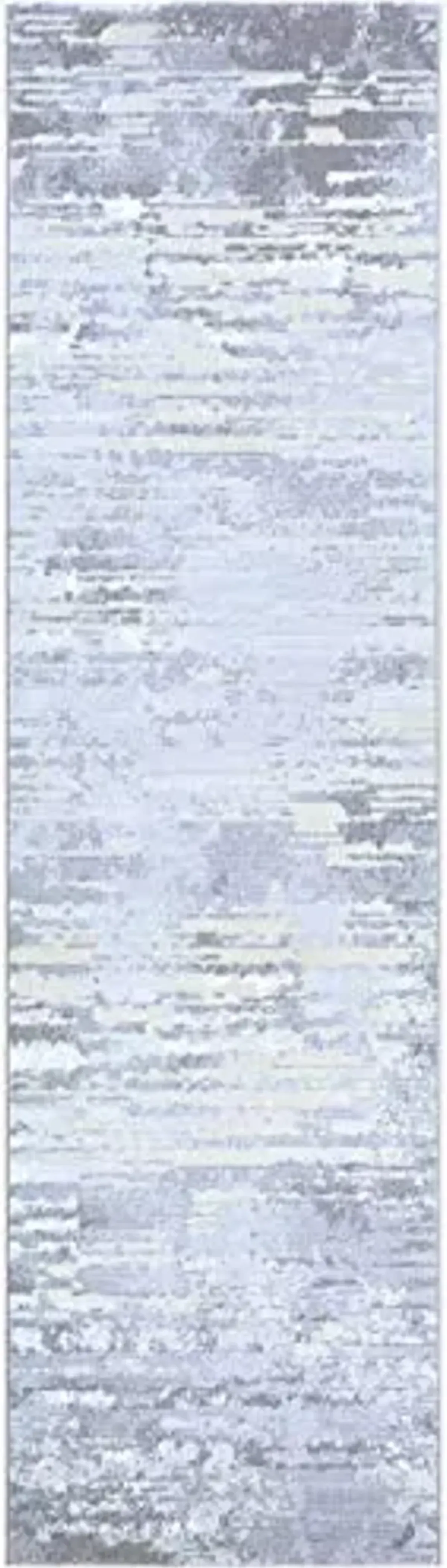 Couristan Serenity Cryptic Runner Rug, 2'2" x 7'10", Light Grey-Champagne