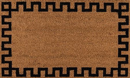 Erin Gates by Momeni Park Greek Key Natural Hand Woven Natural Coir Doormat 1'6" X 2'6"