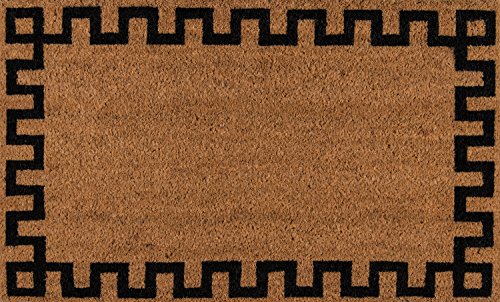 Erin Gates by Momeni Park Greek Key Natural Hand Woven Natural Coir Doormat 1'6" X 2'6"