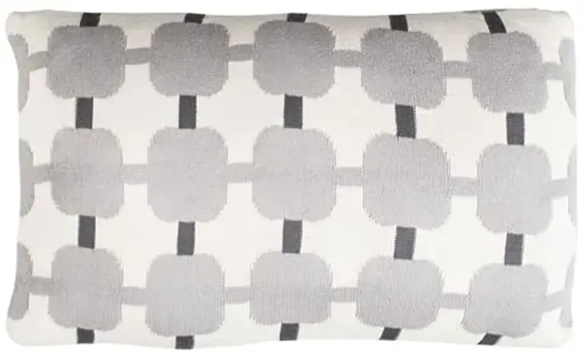 Safavieh Pillow Collection Retro 20" Square, 20" x 20", Light Gray