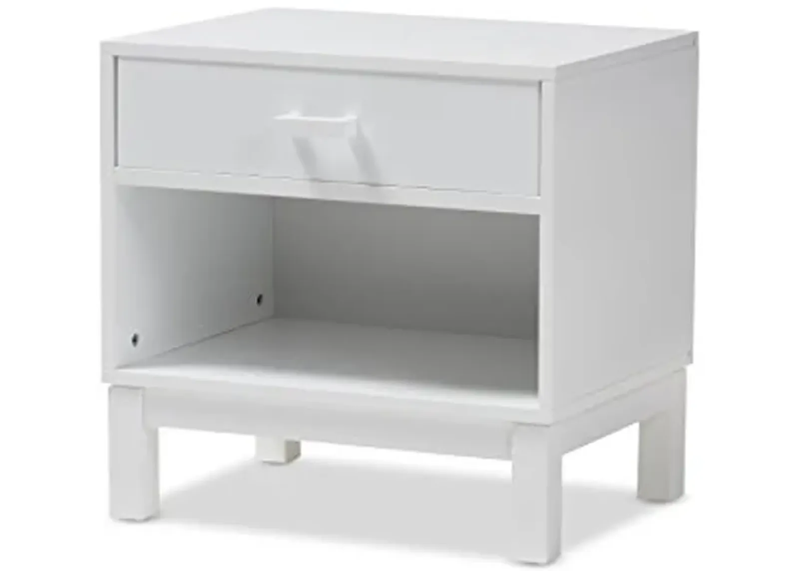 Baxton Studio Gwyneth Nightstand, White