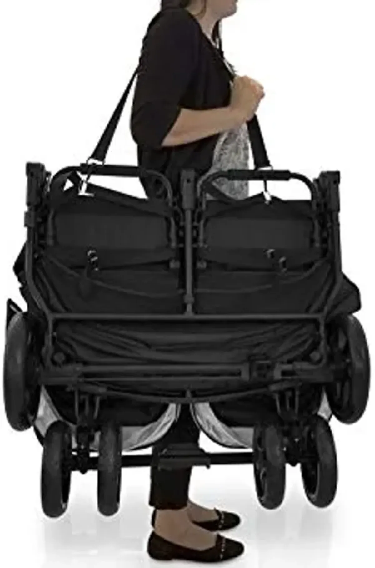 Jeep Destination Ultralight Side x Side Double Stroller, Midnight