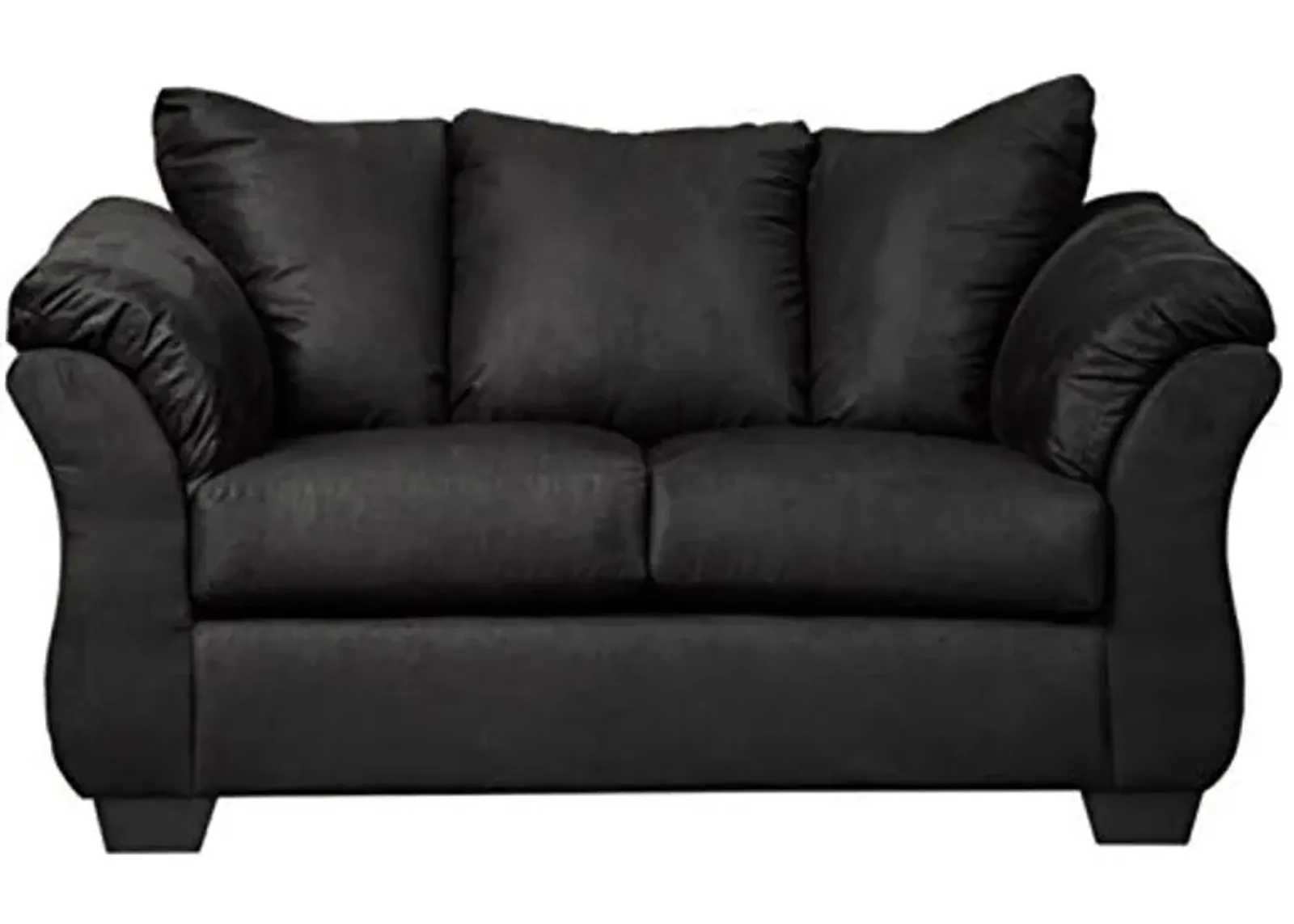 Signature Design by Ashley Darcy Casual Plush Loveseat, Black