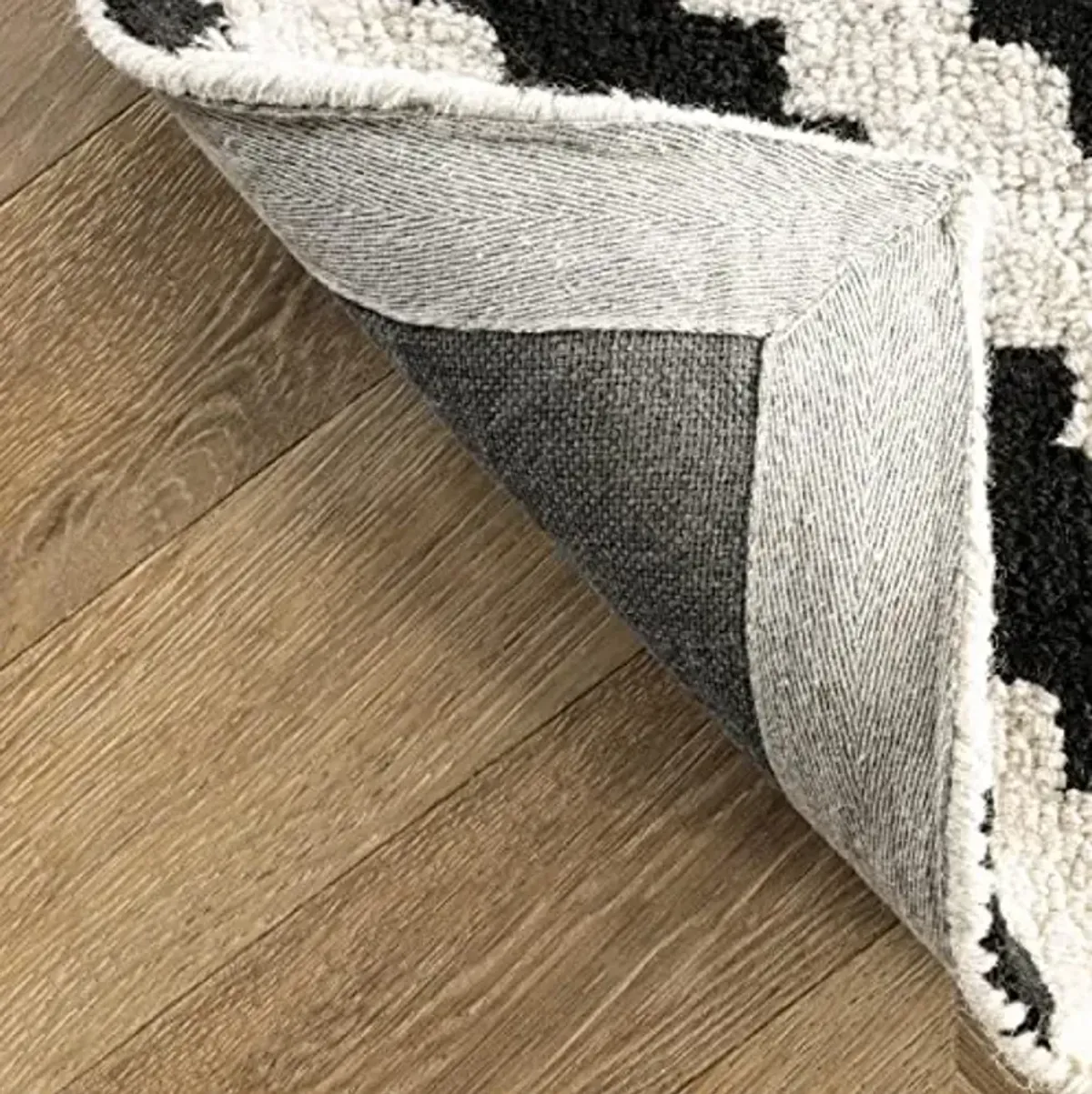 Nuloom Kellee Beige/Brown, 3' x 5', Handmade, Geometric, Wool, Soft and Cozy, High Traffic, Stain Resistant, Easy Clean, Durable Area Rug for Bedroom, Living Room, Dining Space, Den, Foyer