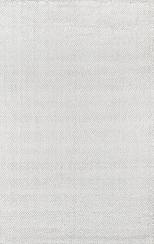 Erin Gates by Momeni Ledgebrook Washington Ivory Hand Woven Polyester Area Rug 7'9" X 9'9"
