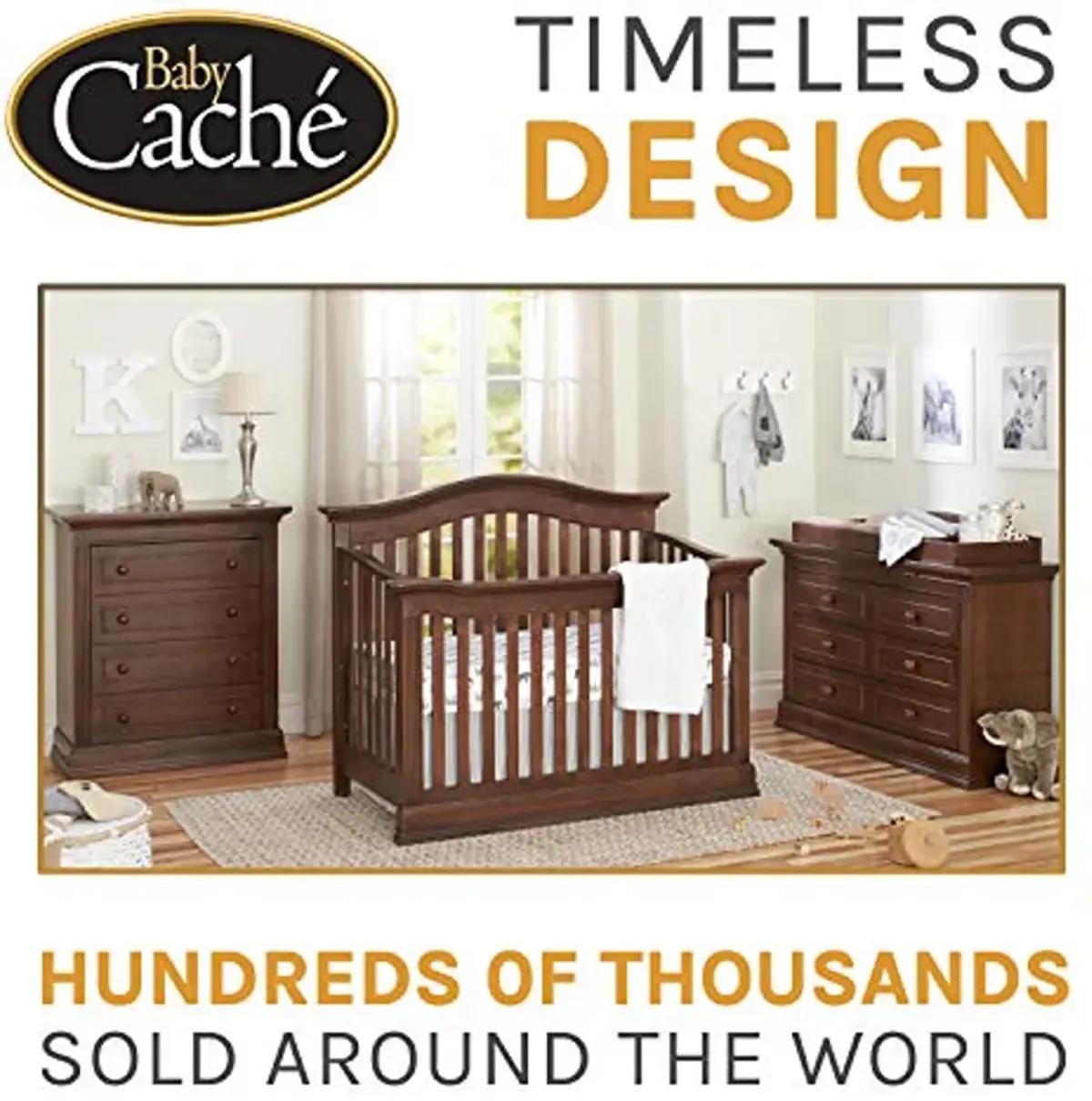 Baby Cache Montana Collection Crib Conversion Kit, Brown Sugar