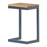 Christopher Knight Home Caspian Outdoor Firwood C Shaped Table, Antique Finish, Small