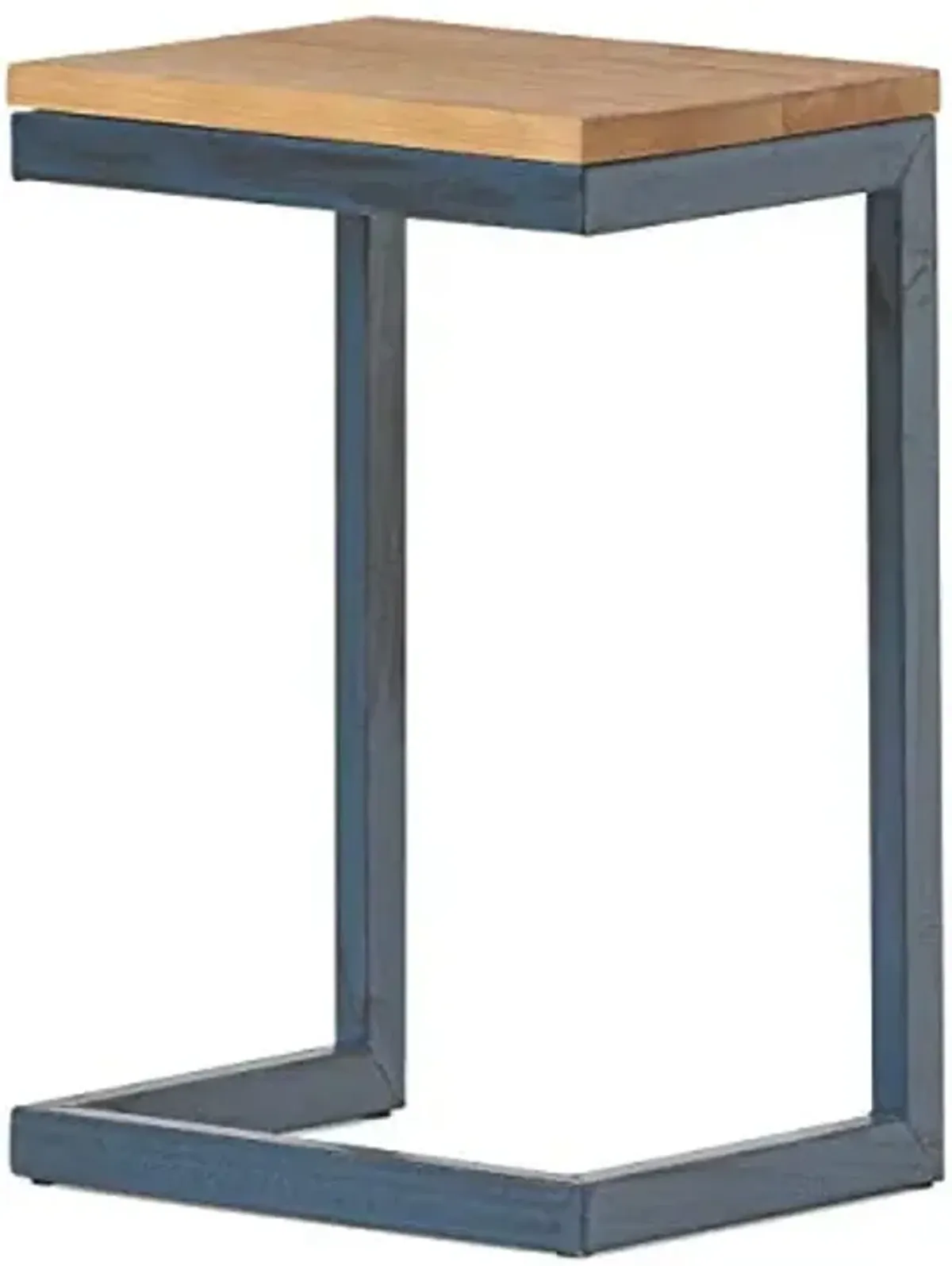 Christopher Knight Home Caspian Outdoor Firwood C Shaped Table, Antique Finish, Small, 10.25 in x 12.75 in x 19.5 in