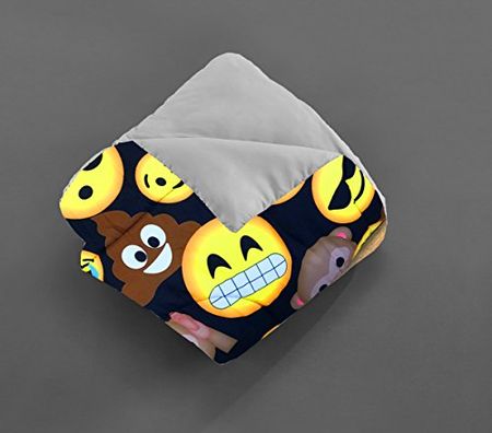 Emoji Pals Emoji Comforter, 86" X 90", Multicolor