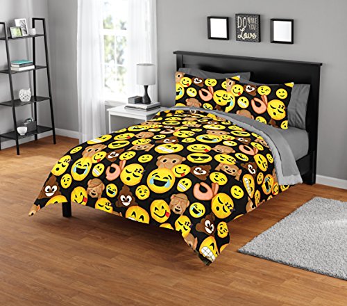 Emoji Pals Emoji Comforter, 86" X 90", Multicolor