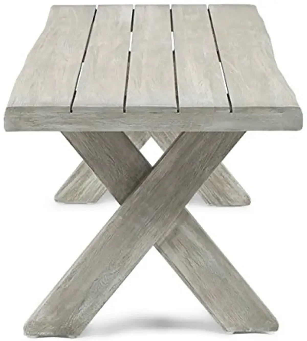 Great Deal Furniture Christopher Knight Home Irene Outdoor Acacia Wood Coffee Table, Sandblast Light Grey