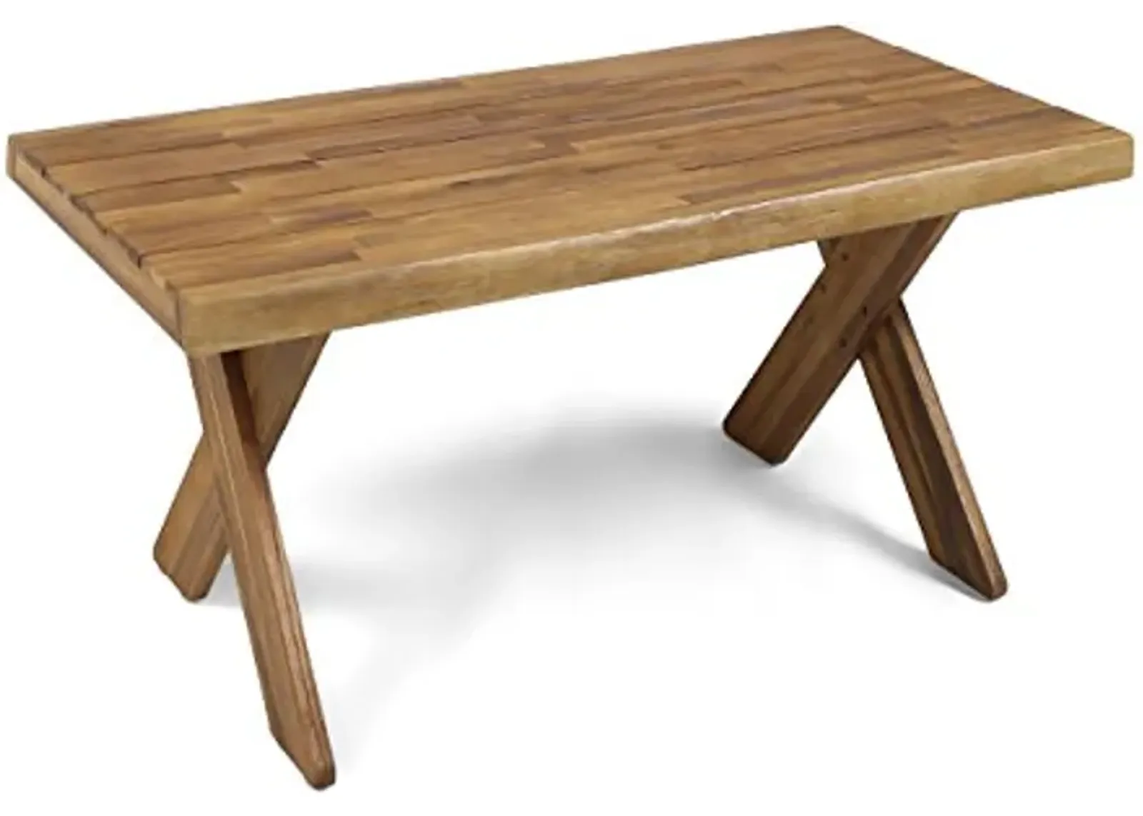 Christopher Knight Home Irene Outdoor Acacia Wood Coffee Table, Sandblast Teak Finish