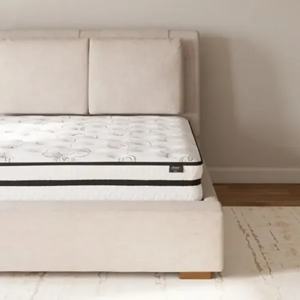 Signature Design by Ashley California King Size Chime 10 Inch Medium Firm Hybrid Mattress with Cooling Gel Memory Foam for Pressure Relief