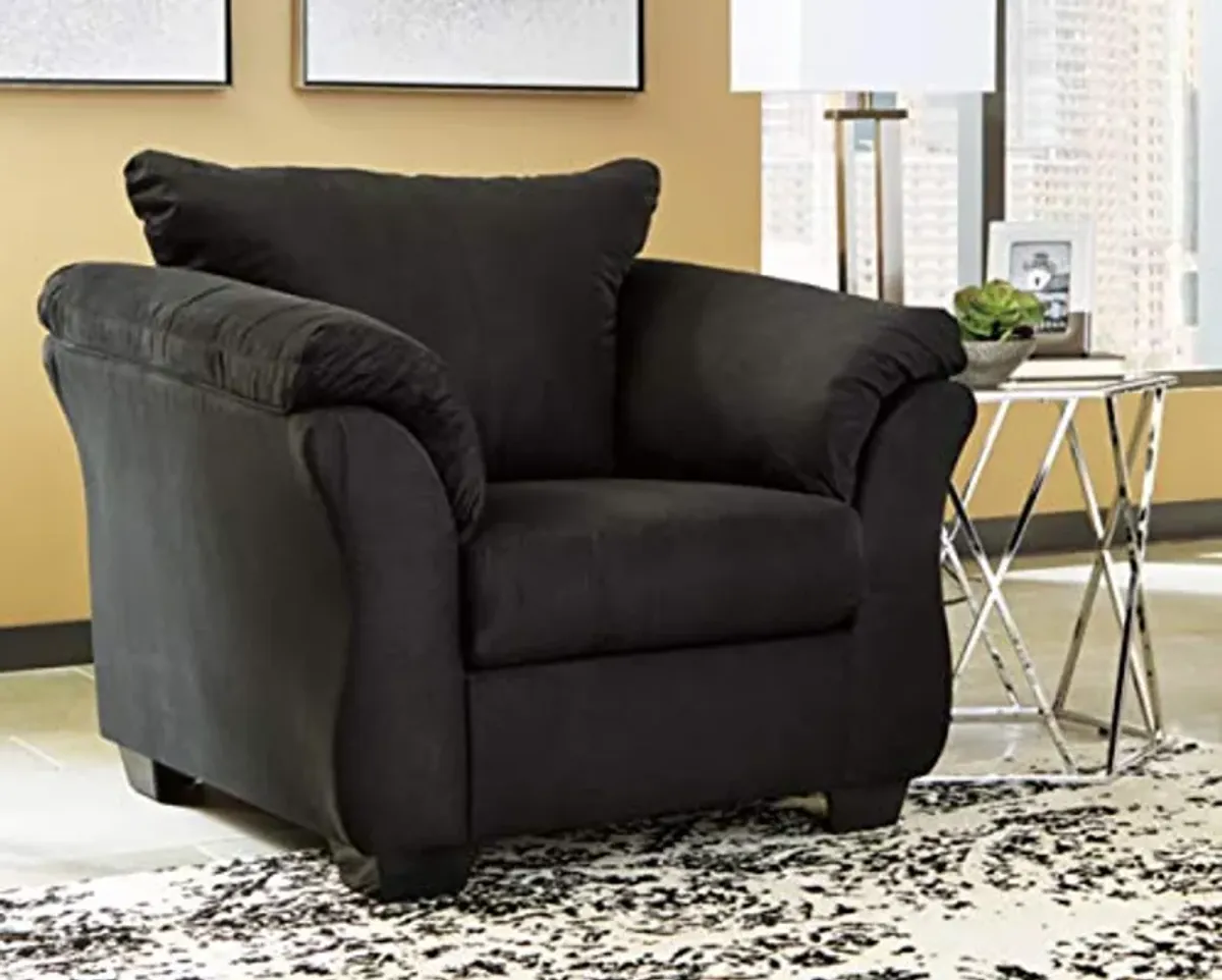 Signature Design by Ashley Darcy Casual Plush Chair, Black