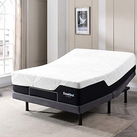 Classic Brands Cool Gel Chill Memory Foam 14-Inch Mattress with 2 Pillows |CertiPUR-US Certified |Bed-in-a-Box, California King