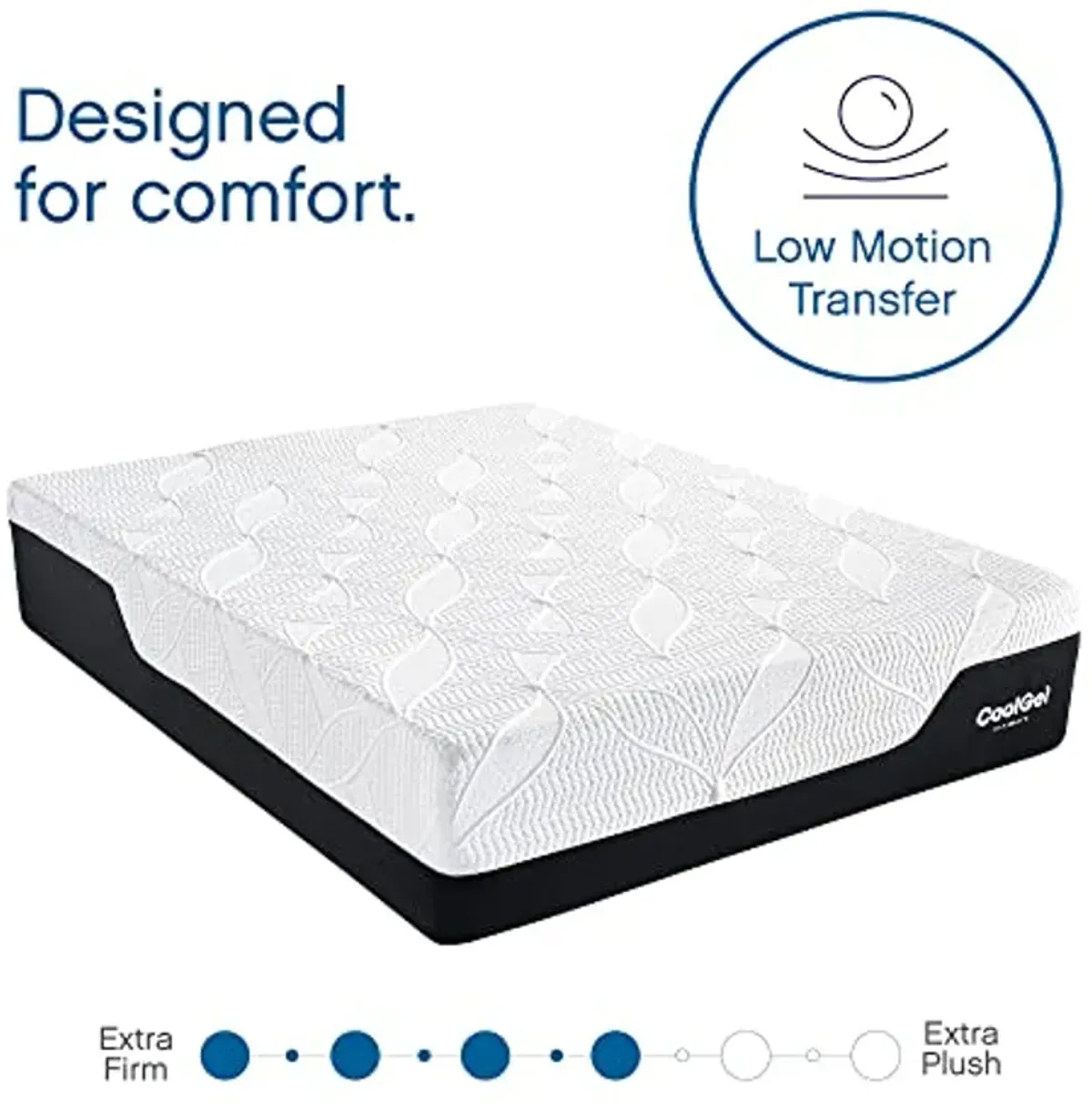 Cool Gel Chill Memory Foam 14-Inch Mattress with 2 Pillows,CertiPUR-US Certified, Mattress in a Box, Cal King, White