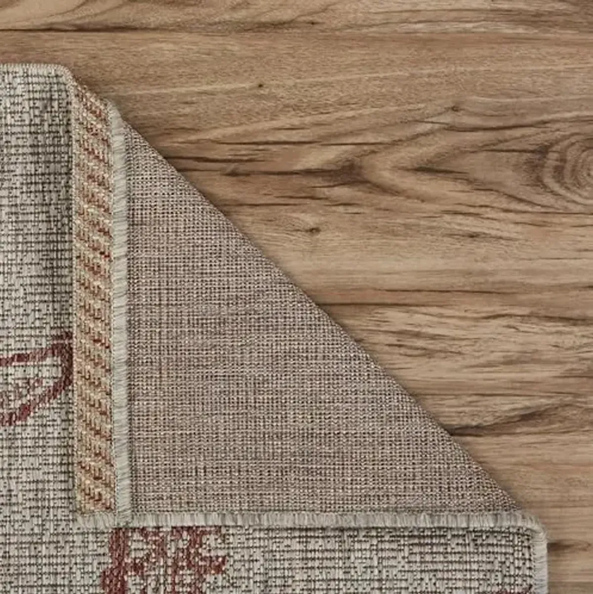 LR Home 8x10Indoor/Outdoor Area Rug for Home Decor | Coastal Starfish Large Size Carpet for Living Room, Bedroom, Playroom, Patio, Garden | Modern Farmhouse Rug | Rust/Biege