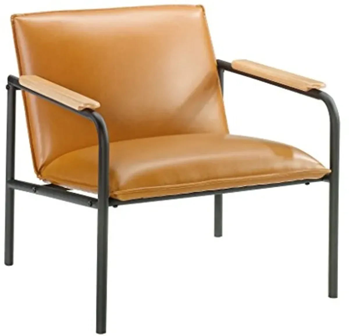 Sauder Boulevard Café Lounge Chair, Metal Camel finish