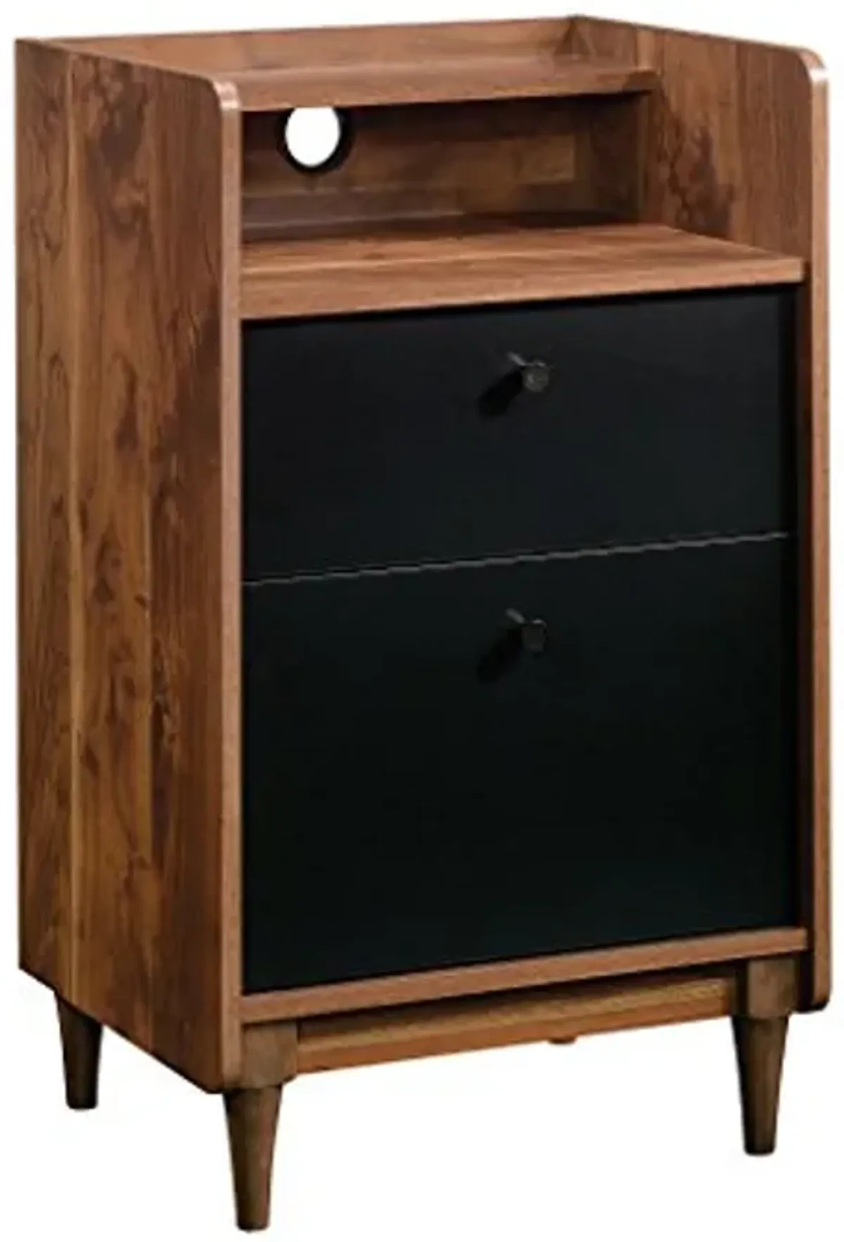 Sauder Harvey Park 2-Drawer Stand With File, Grand Walnut finish