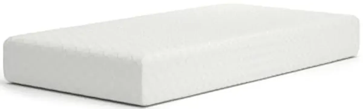 Signature Design by Ashley Twin Size Chime 10 Inch Medium Firm Memory Foam Mattress with Green Tea & Charcoal Gel