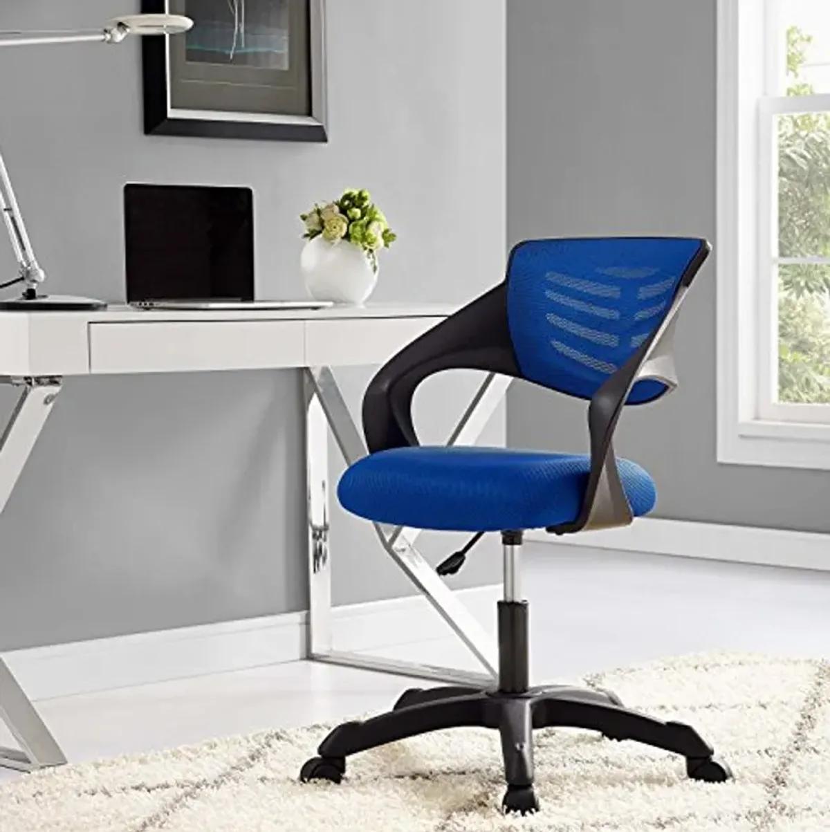 Modway Thrive Mesh Office Chair, 0, Blue