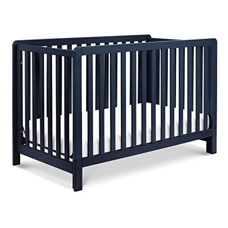 Carter's by DaVinci Colby 4-in-1 Low-Profile Convertible Crib in Navy Blue, Greenguard Gold Certified