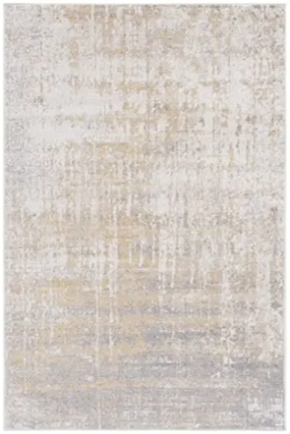 SAFAVIEH Adirondack Collection Area Rug - 5'1" x 7'6", Creme & Gold, Modern Abstract Design, Non-Shedding & Easy Care, Ideal for High Traffic Areas in Living Room, Bedroom (ADR207A)