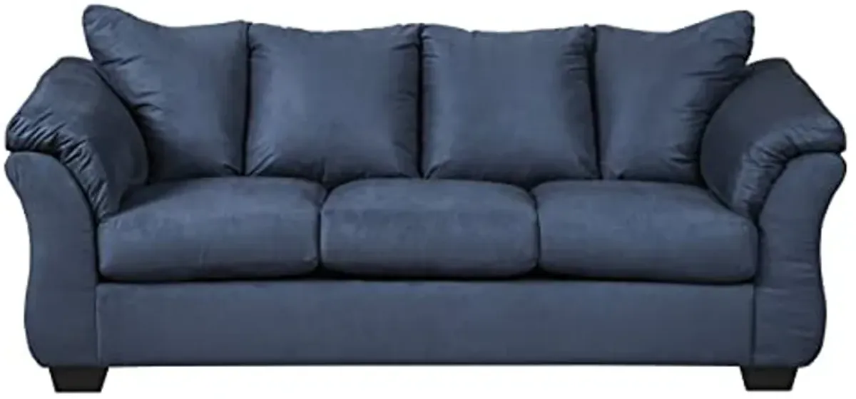 Signature Design by Ashley Darcy Casual Plush Sofa, Dark Blue