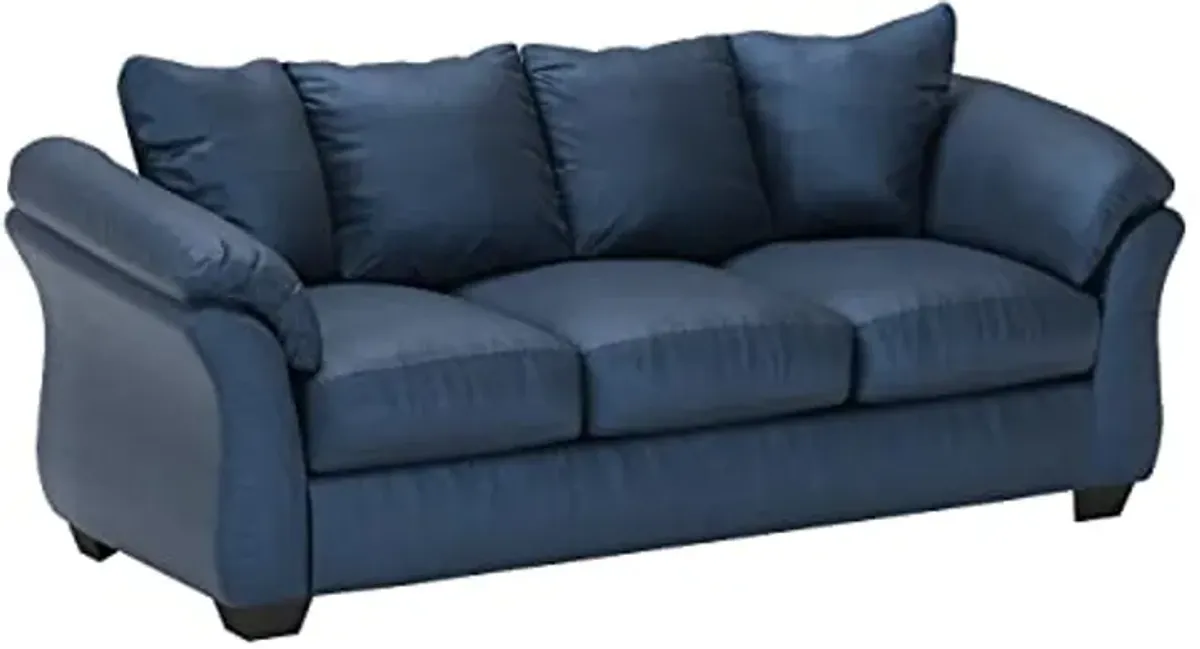 Signature Design by Ashley Darcy Casual Plush Sofa, Dark Blue