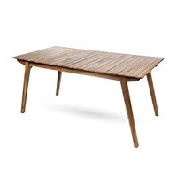 Christopher Knight Home Taiga Outdoor 69" Acacia Wood Dining Table, Teak Finish