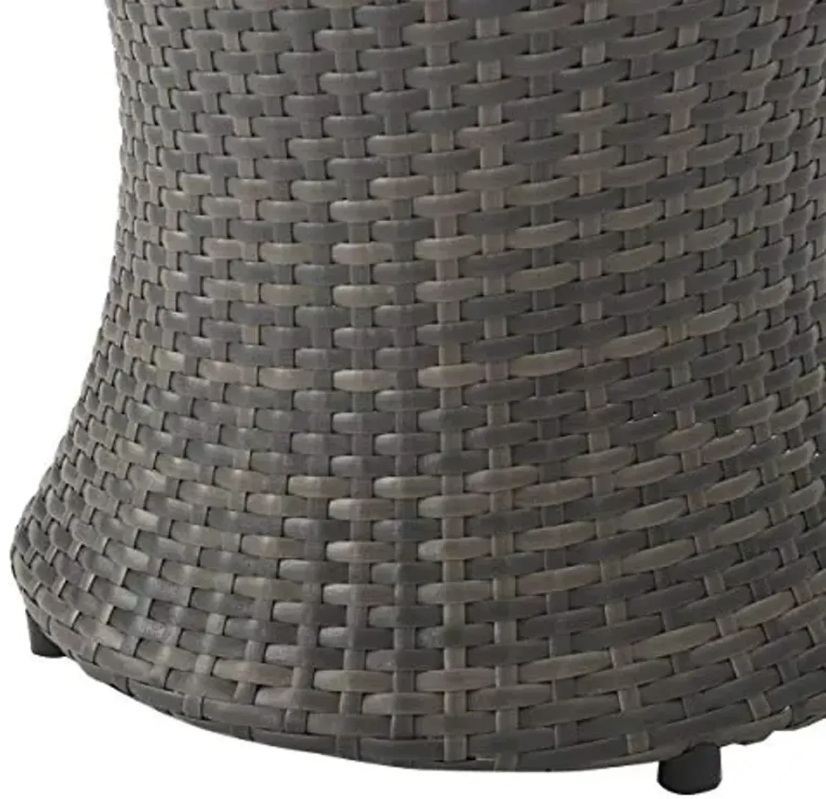 Christopher Knight Home Adriana Outdoor PE Wicker Accent Table, Grey