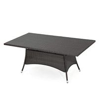 Christopher Knight Home Corsica PE Rectangular Dining Table, Multibrown 69.25”L x 38.00”W x 28.50”H