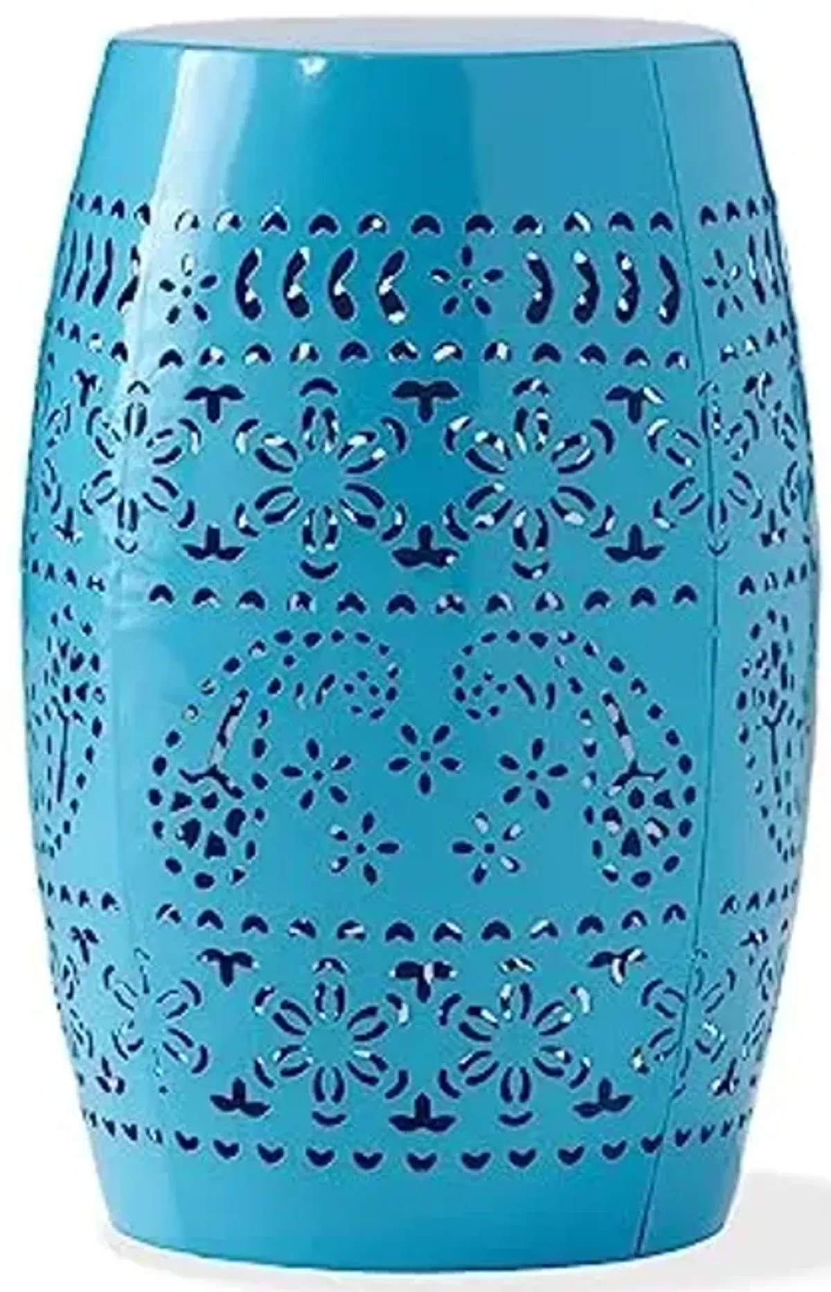 Christopher Knight Home Ruby Outdoor 12" Iron Side Table, Blue