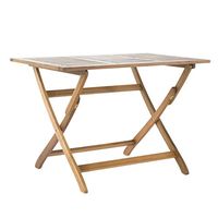 Christopher Knight Home Positano Outdoor Acacia Wood Foldable Dining Table, Natural Stained
