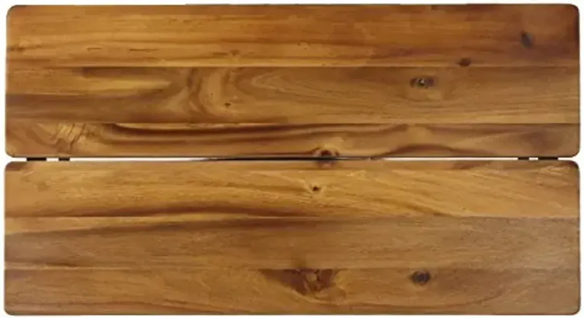 Christopher Knight Home Ocala Outdoor Industrial Wood Coffee Table with Iron Accents, Black / Antique Finish