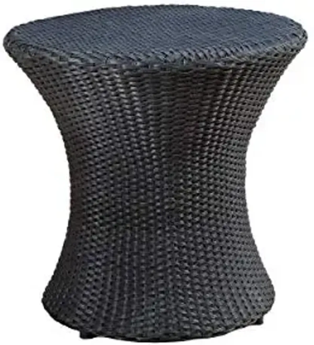 Christopher Knight Home Adriana Outdoor PE Wicker Accent Table, Black
