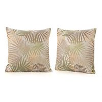 Christopher Knight Home Coronado Outdoor Square Water Resistant Pillows, 2-Pcs Set, Tropical Sand