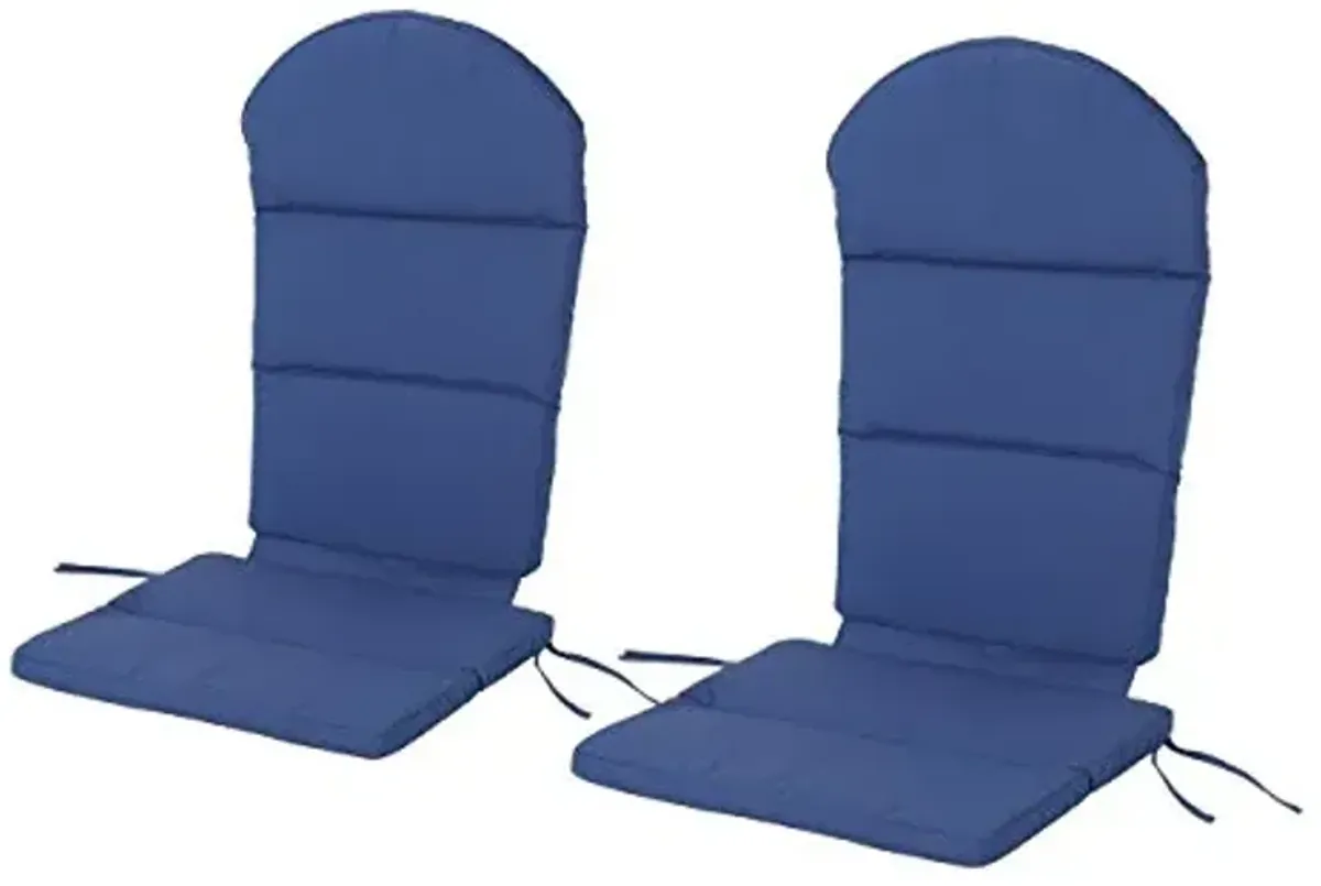 Christopher Knight Home Terry Outdoor Water-Resistant Adirondack Chair Cushions (Set of 2), Navy Blue, 2 Count (Pack of 1)