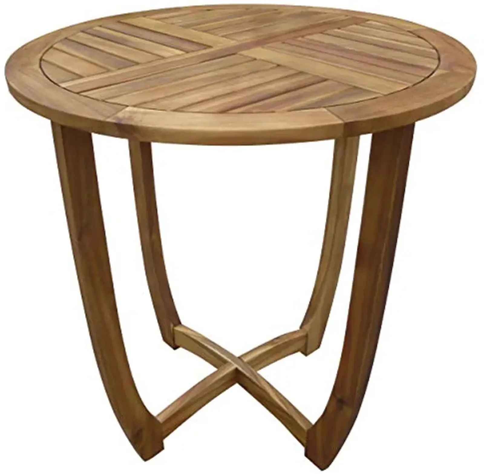 Christopher Knight Home Carina Accent Round Table, Teak Finish Brown