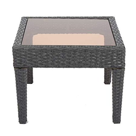 Christopher Knight Home Antibes PE Accent Table, Grey
