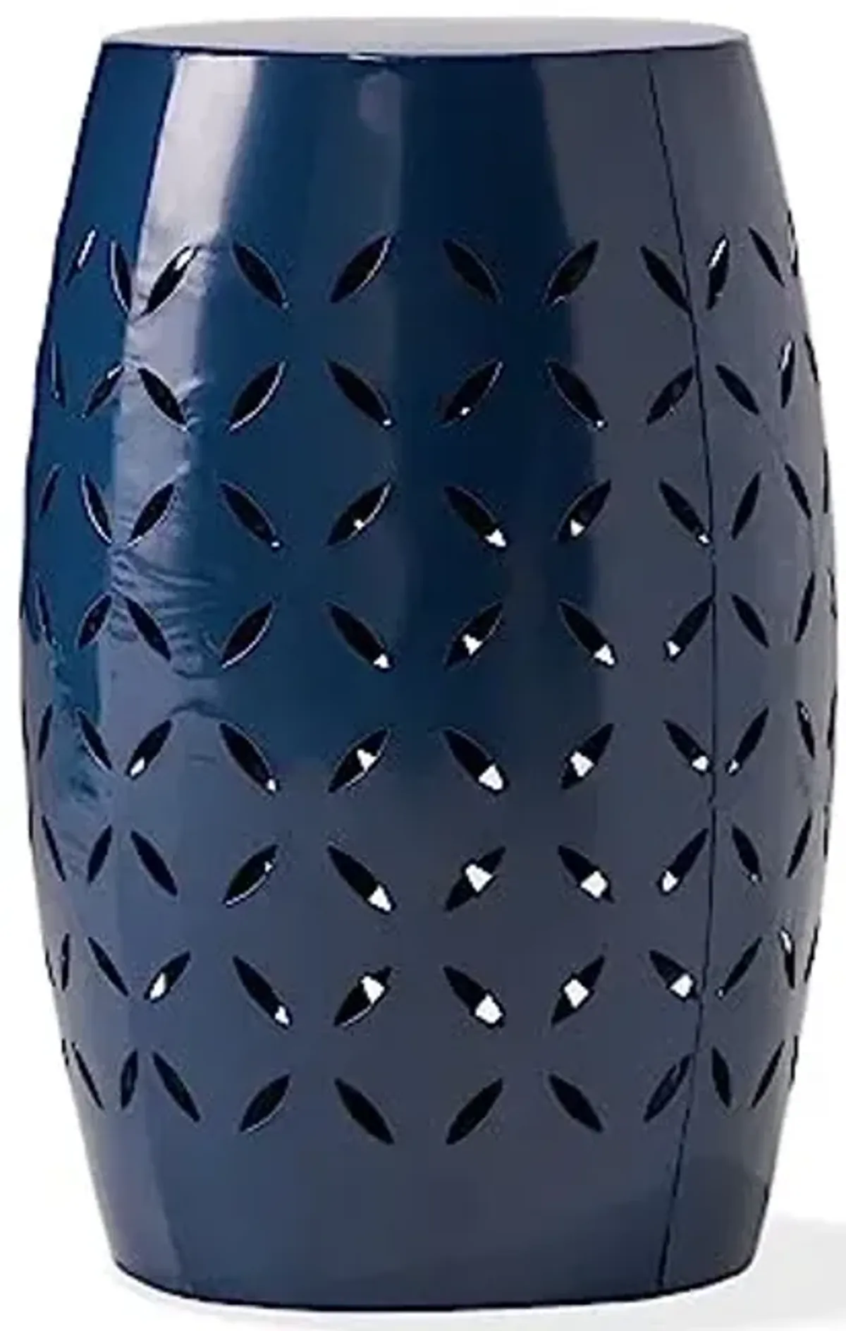 Christopher Knight Home Lilac Outdoor 12" Iron Side Table, Dark Blue