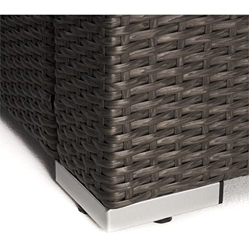 Christopher Knight Home Santa Rosa Outdoor 7Seater Dining Sofa Set with Aluminum Frame and