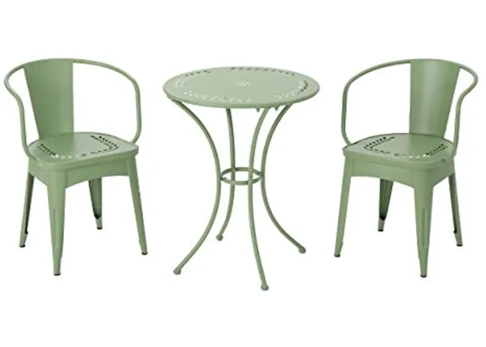 Christopher Knight Home 301284 "Lourdes CKH Outdoor Metal Bistro Set, Matte Green Finish