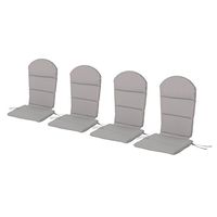 Christopher Knight Home Terry Outdoor Water-Resistant Adirondack Chair Cushions (Set of 4), Gray, 4 Count (Pack of 1), Grey