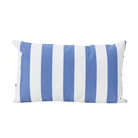 Christopher Knight Home Coronado Outdoor Water Resistant Rectangular Throw Pillow, Blue / White