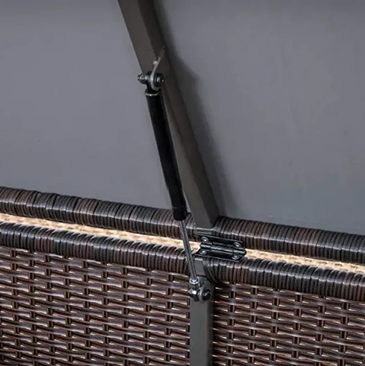 Christopher Knight Home Santa Rosa Outdoor Wicker Coffee Table with Storage, Multibrown