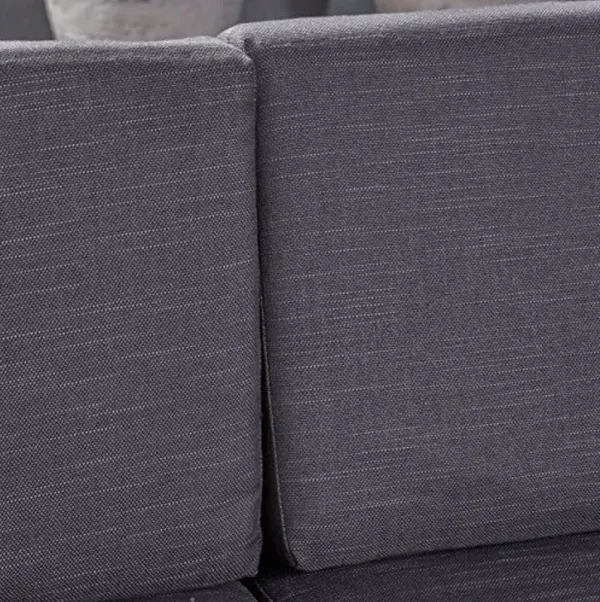 Christopher Knight Home Puerta Outdoor Wicker 3-Seater Sofa, Mix Black / Dark Grey Cushion