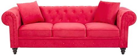 Divano Roma Classic Sofas, Large, Red